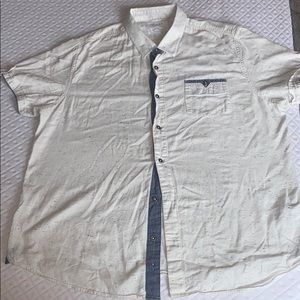 GUESS Los Angeles White Short-sleeve Dress Shirt